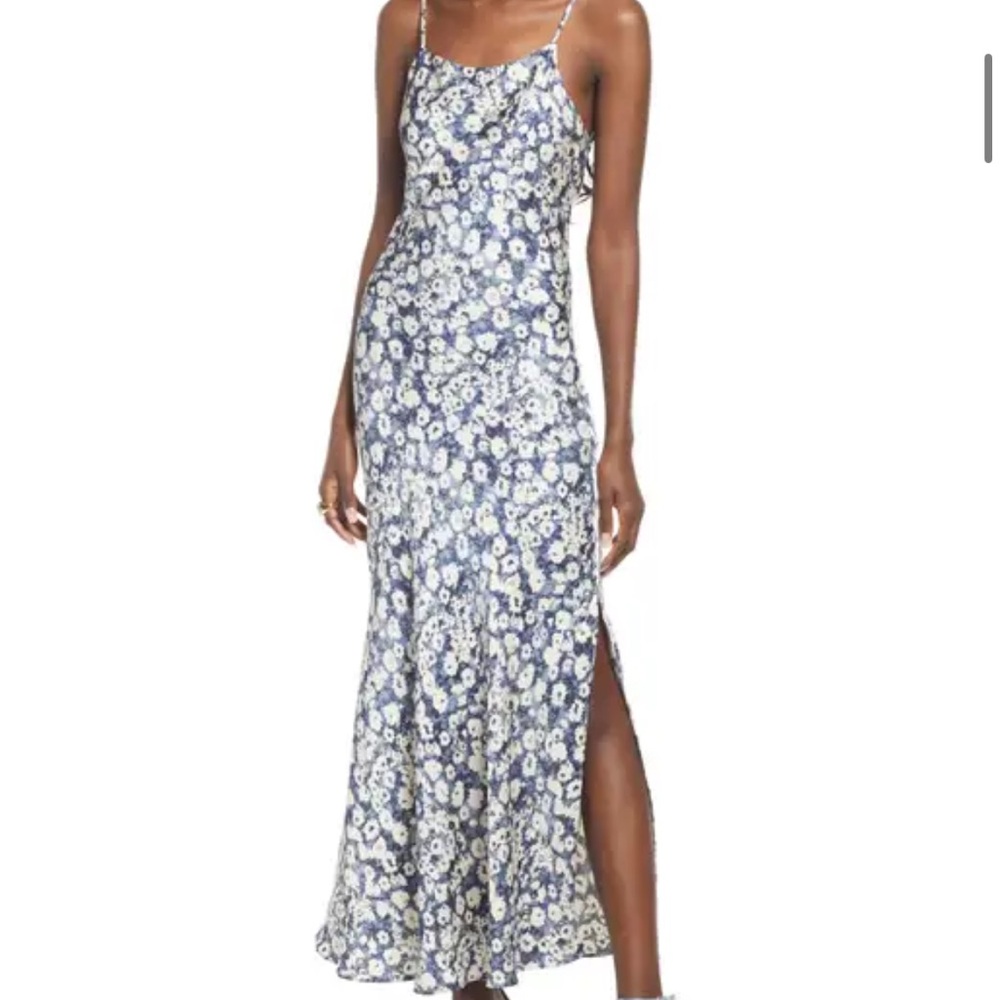 Open Edit Satin Slip Dress